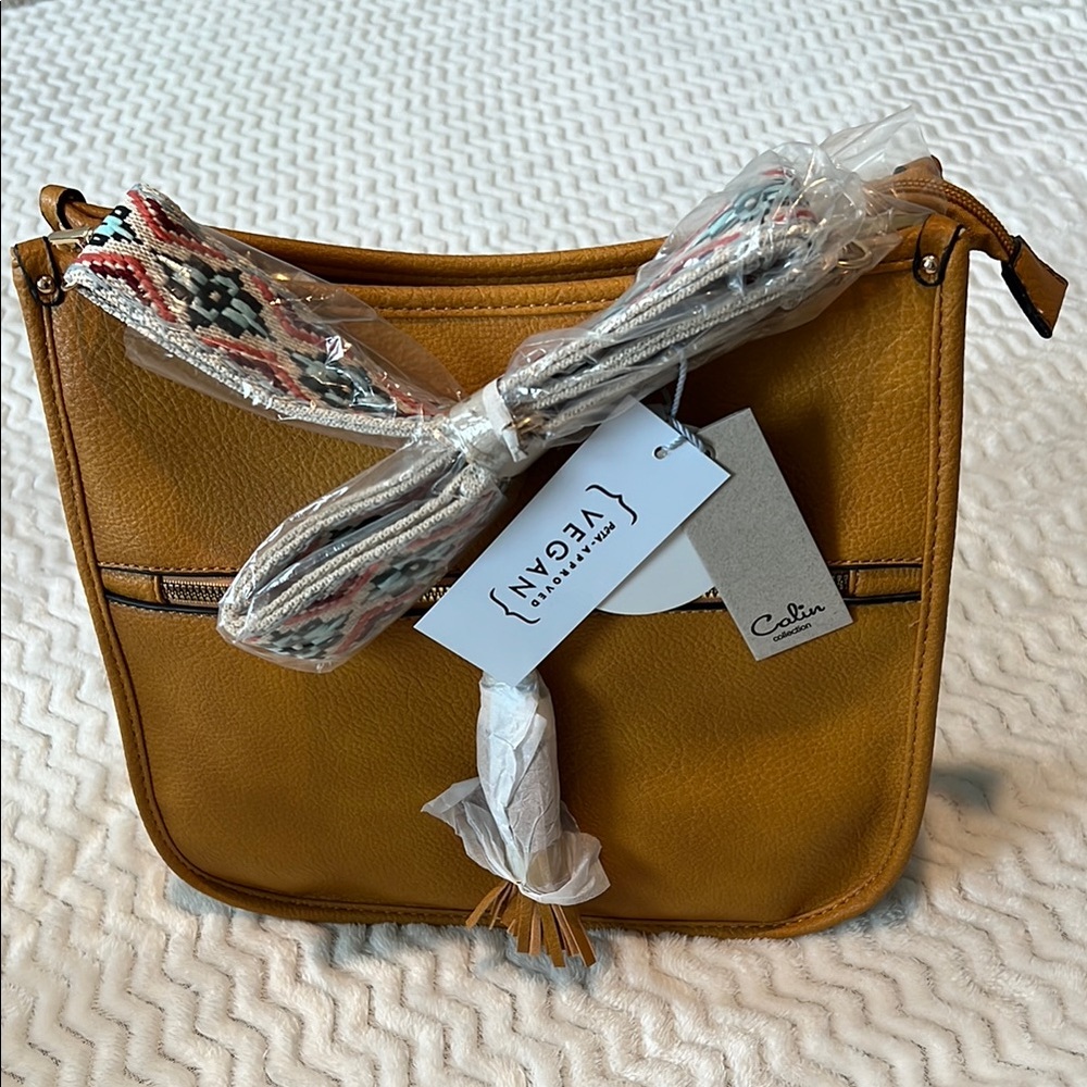 Leather Mustard Yellow Crossbody Bag